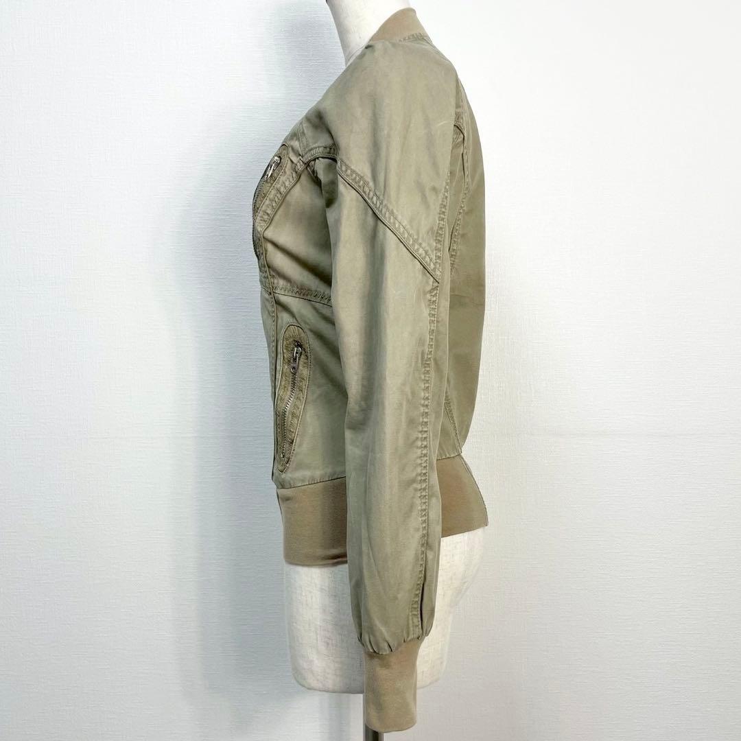 y2k❤️ 00s DIESEL 4ジップポケット ウエストシェイプ ブルゾン