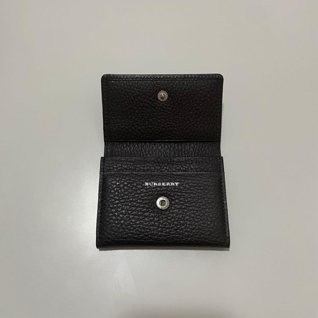 バーバリー BURBERRY レザー カードケース 名刺入れ ブラウン