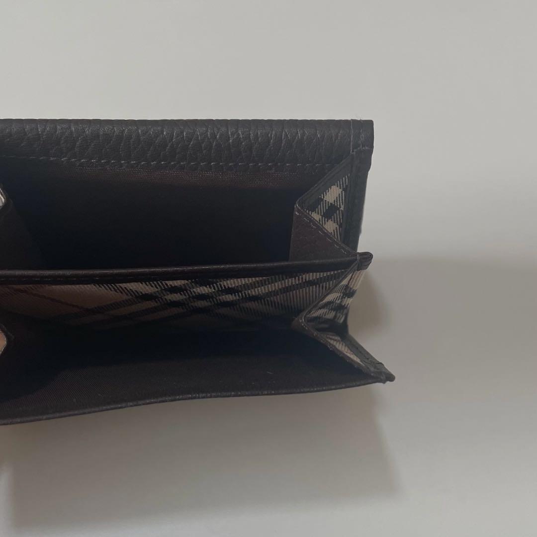 バーバリー BURBERRY レザー カードケース 名刺入れ ブラウン