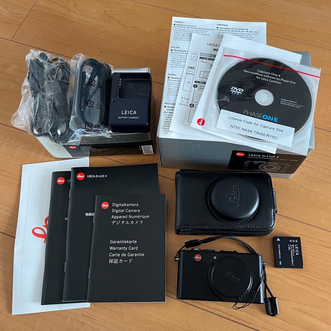 美品 Leica D-LUX4 ライカ デジタルカメラ レザーケース付