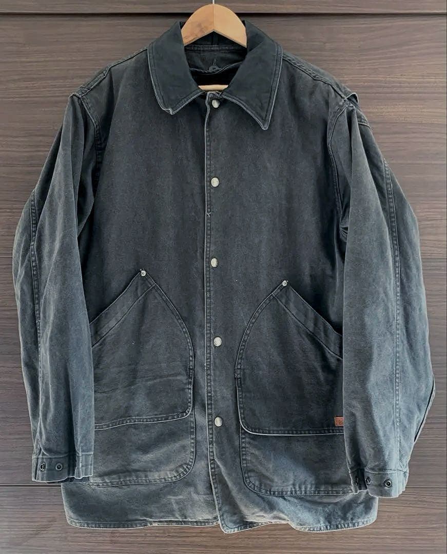 Woolrich 襟レザーカバーオール M