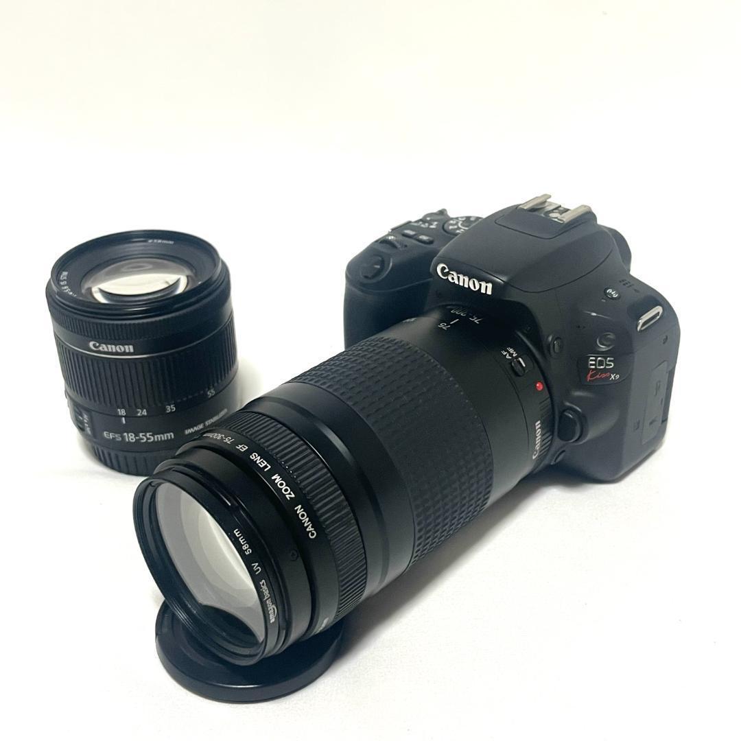一眼レフ入門に❣️ Canon EOS Kiss X9 Wレンズセット