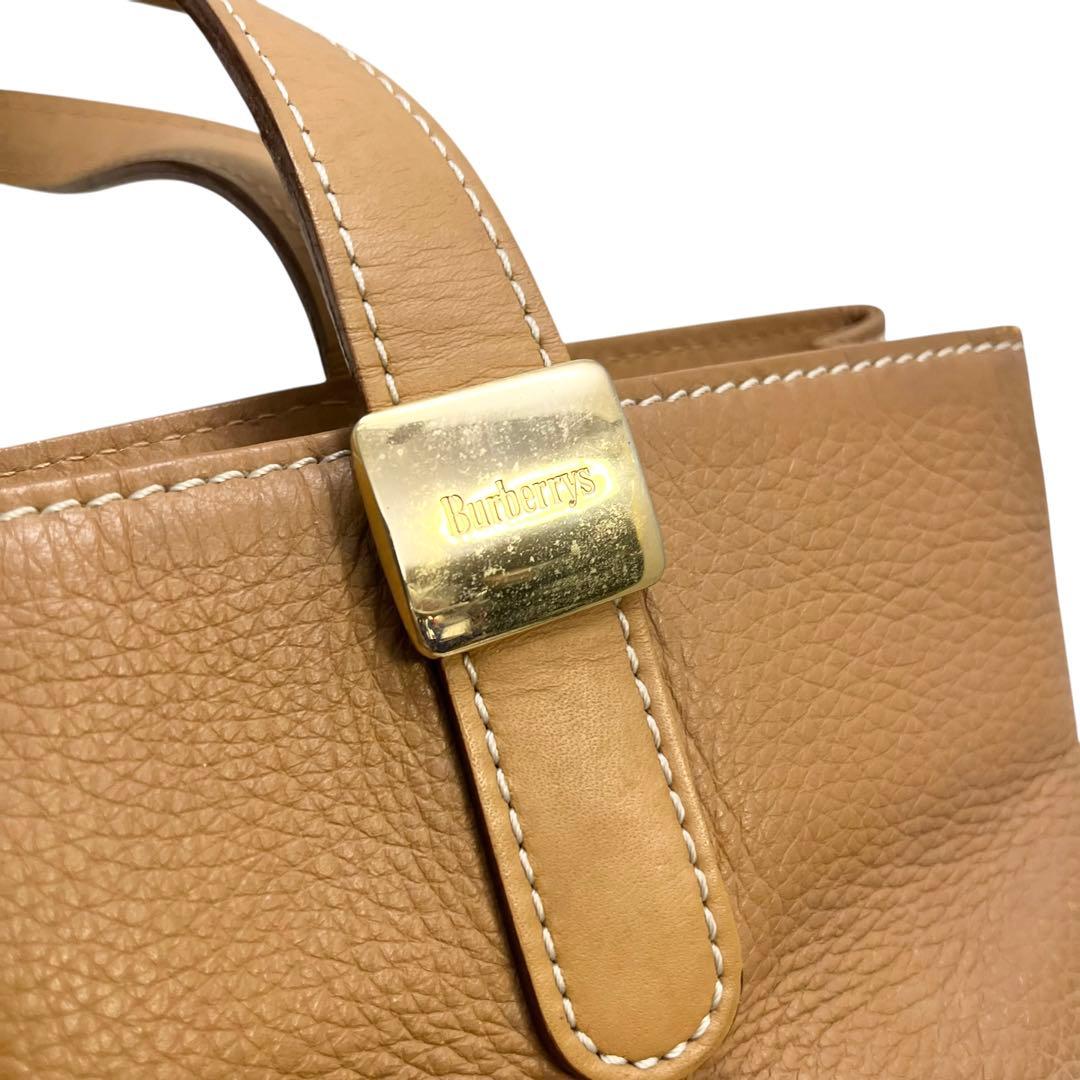 専用【ヴィンテージ】バーバリーズ レザー　ハンドバッグ 内側　ノヴァチェック