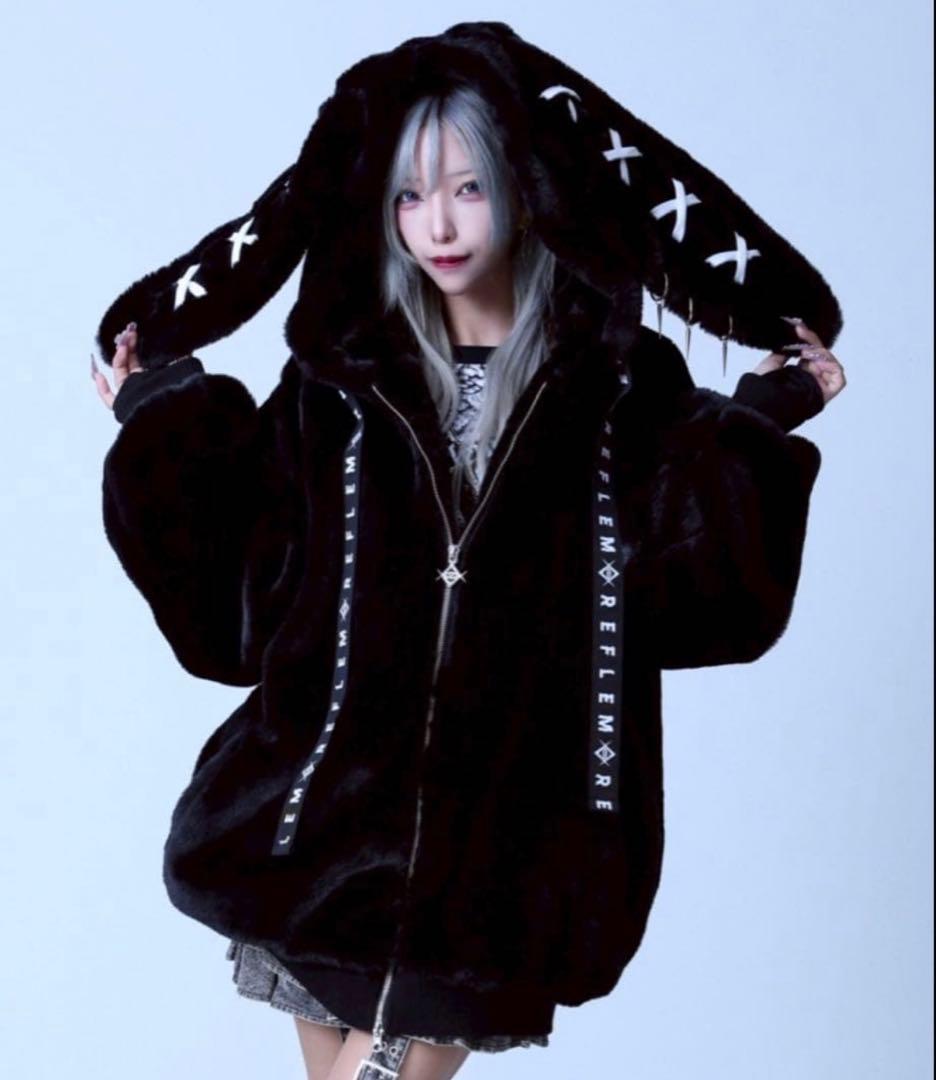 レフレム　うさ耳BIGファーパーカー/ファーブルゾン フーディー