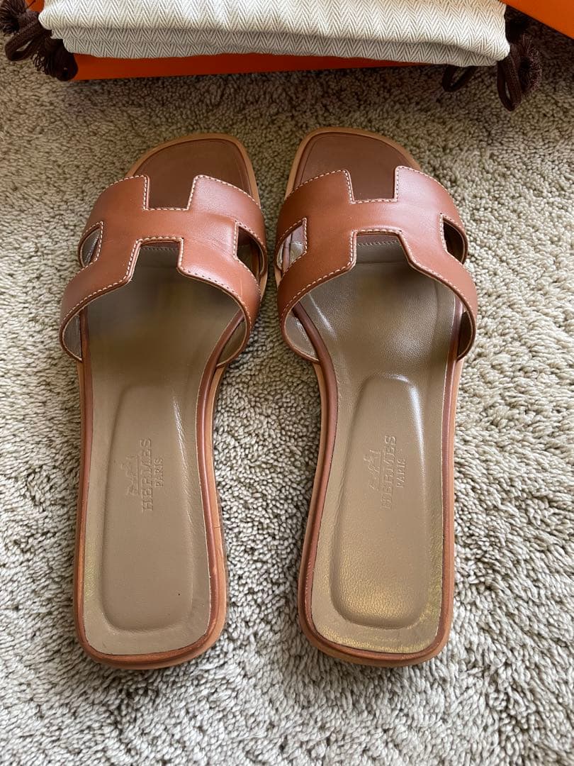 HERMES エルメス　◇　サンダル　オラン　36.5