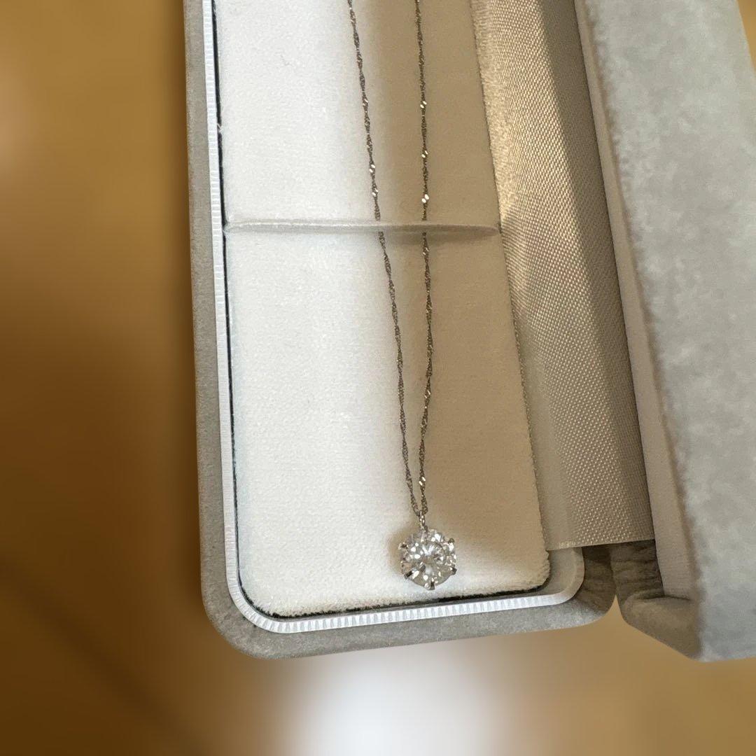 1.1ctダイヤモンドネックレス・一粒ダイヤ(難あり)