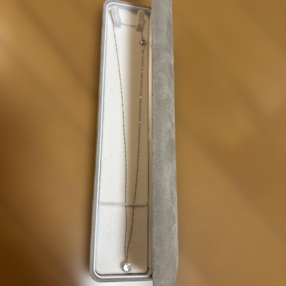 1.1ctダイヤモンドネックレス・一粒ダイヤ(難あり)