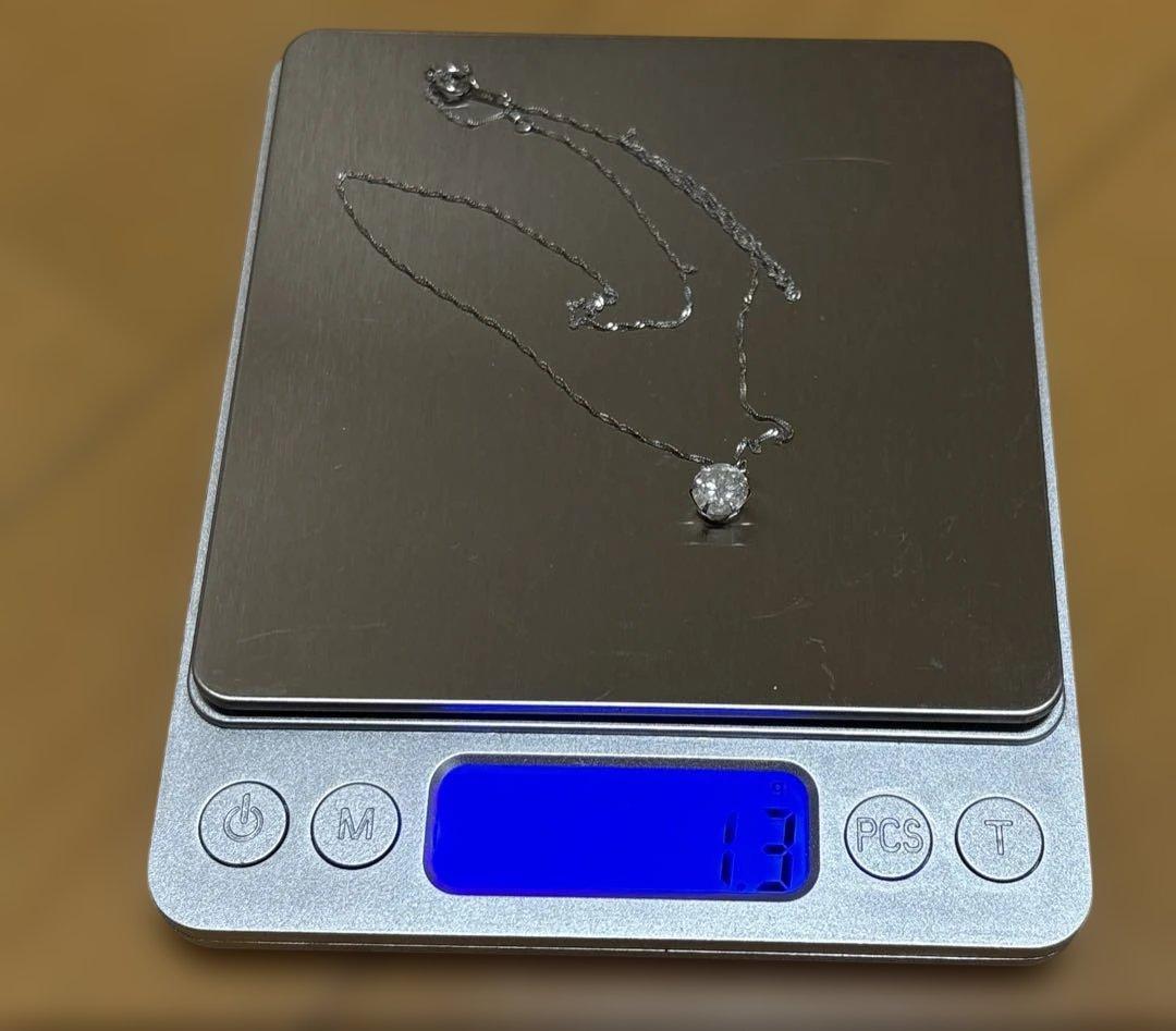 1.1ctダイヤモンドネックレス・一粒ダイヤ(難あり)