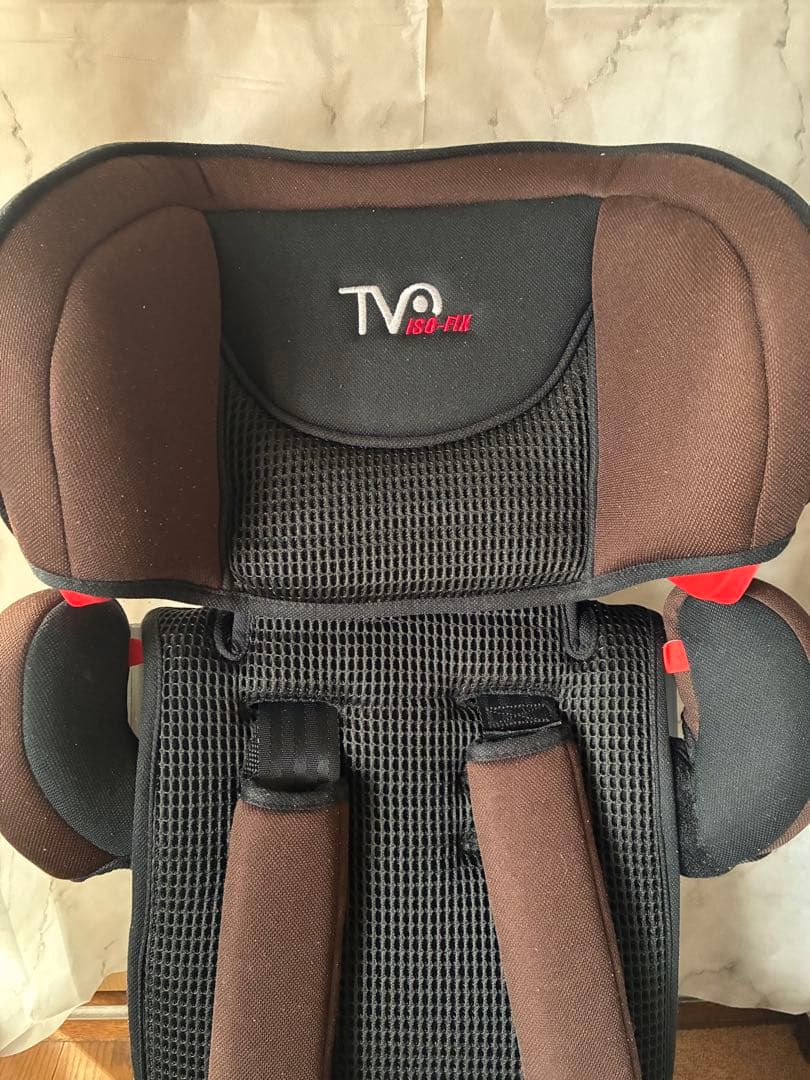 日本育児 トラベルベストEC Fix ジュニアシート ISOFIX ブラウン