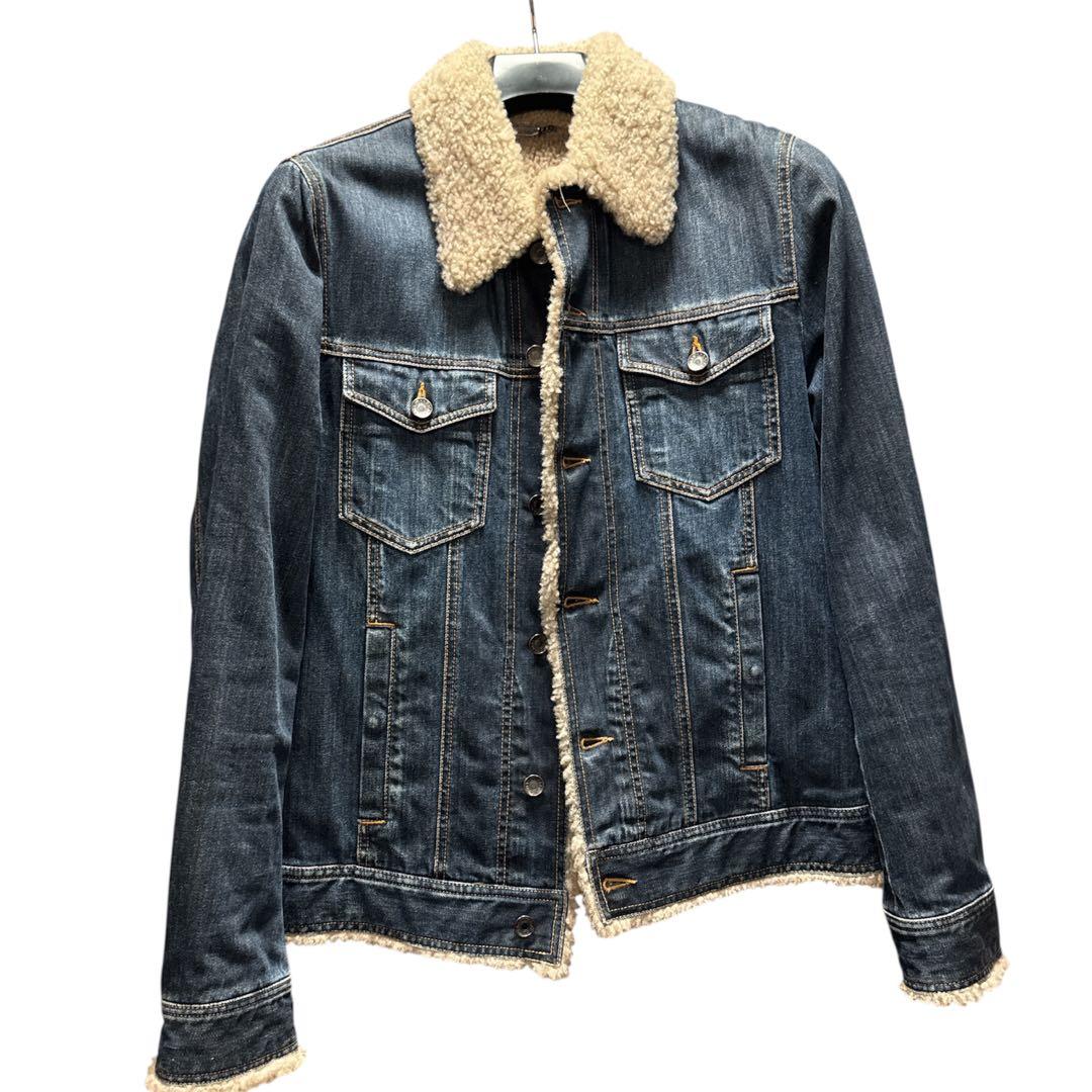 DOLCE & GABBANA デニム シェルパ襟 ジャケット M 正規品