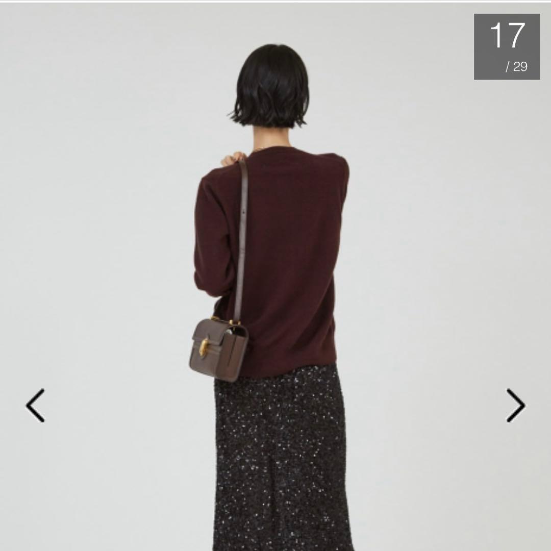 COCUCA ブラック ウールカーディガン