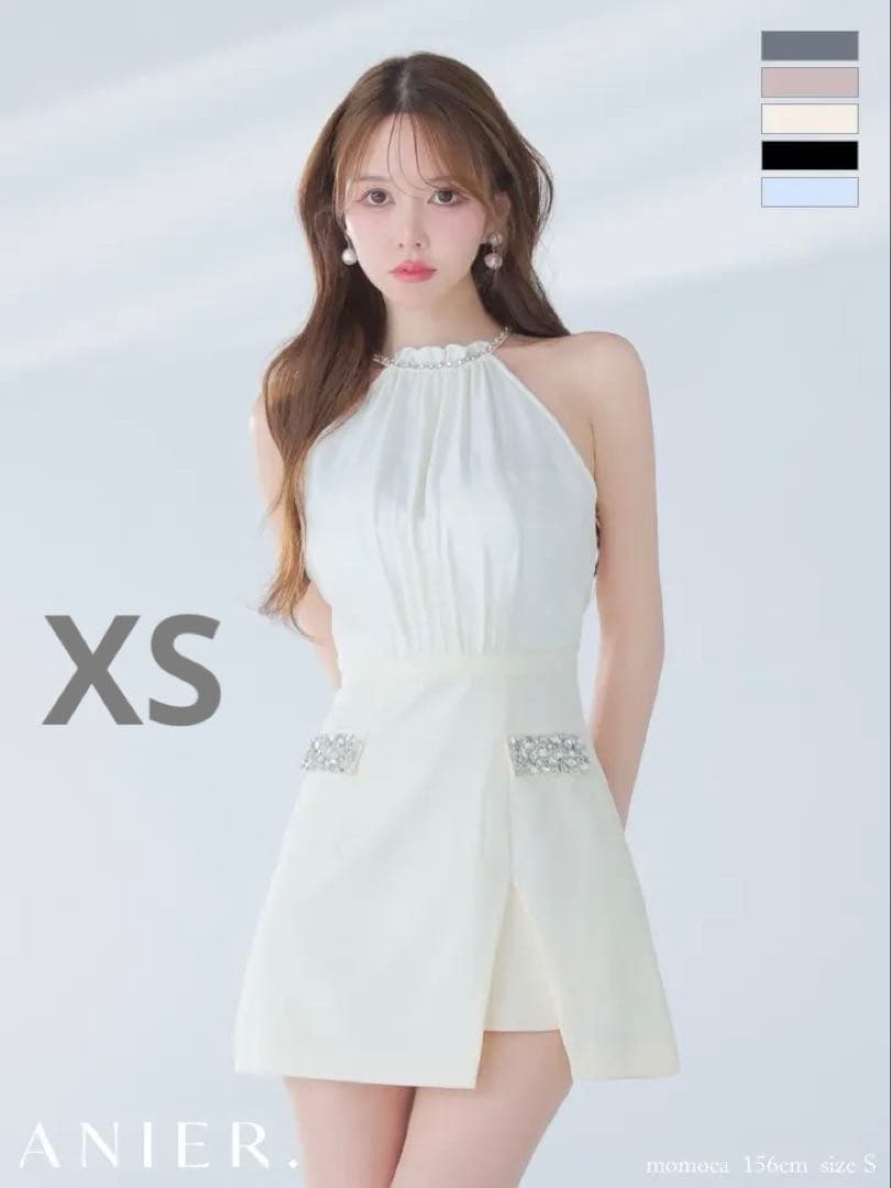 アイボリー　4051 アニエル　ローブドフルール　ブリエ　キャバドレス