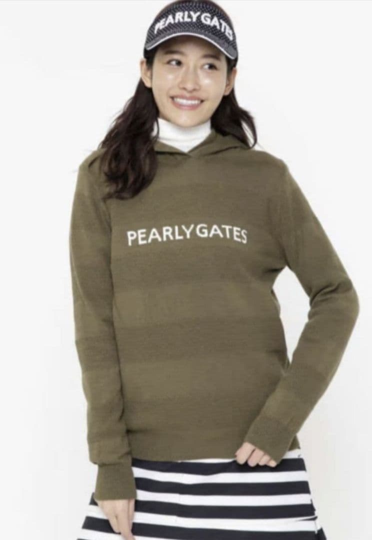 ★美品★PEARLY GATES　カシミアタッチプルオーバー二点セット サイズ1