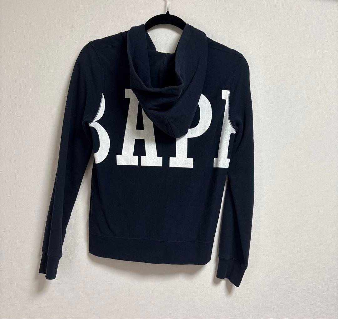 BAPE パーカー　ネイビー