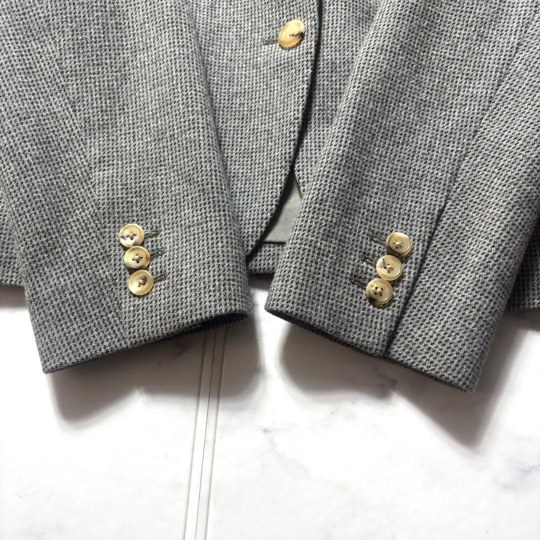 美品✨マーガレットハウエル ウール100% テーラードジャケット バーズアイ L