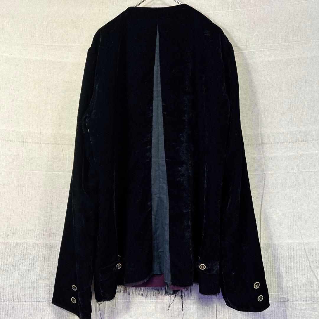 N.HOOLYWOOD ノーカラーベロアジャケット