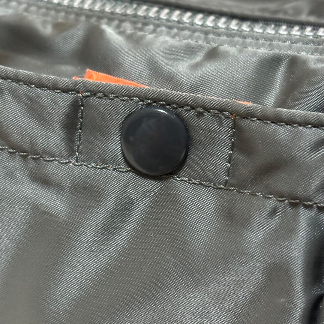 【美品】PORTER タンカー ミニボストン ドラムバッグ シルバーグレー S