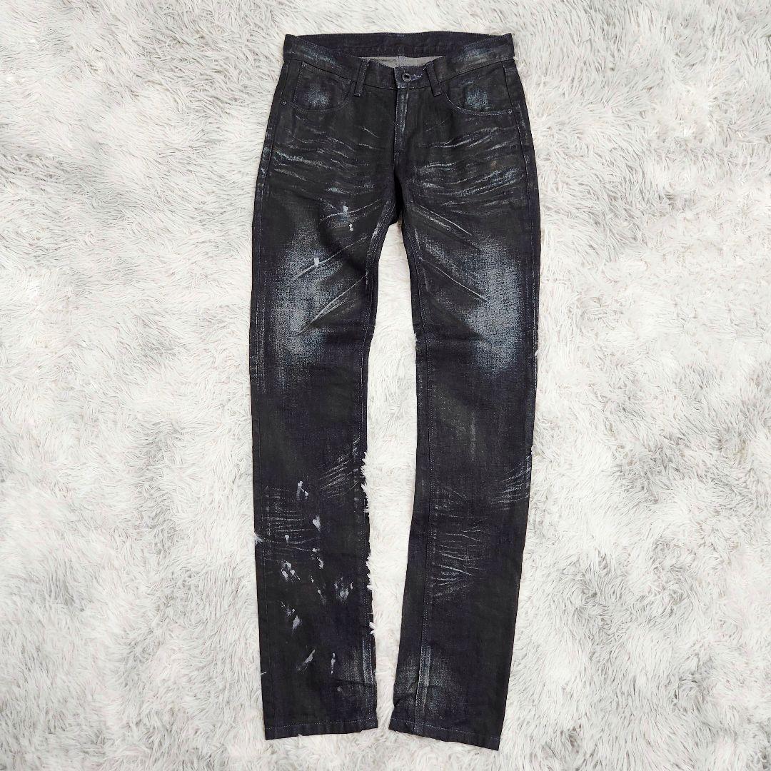 股下87cm BLACKBARRETT コーティング デニム ブラック 三陽商会