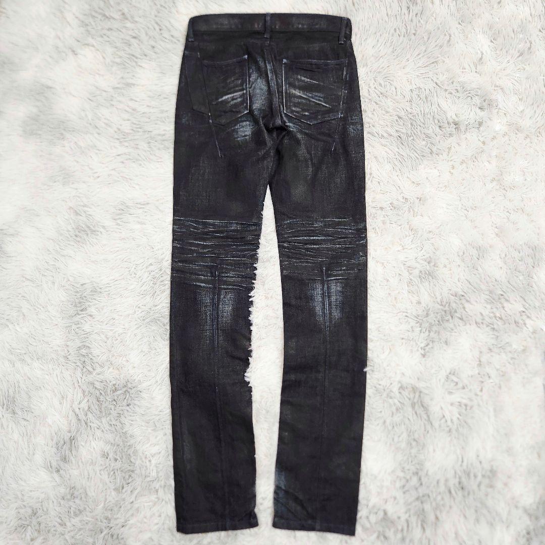 股下87cm BLACKBARRETT コーティング デニム ブラック 三陽商会