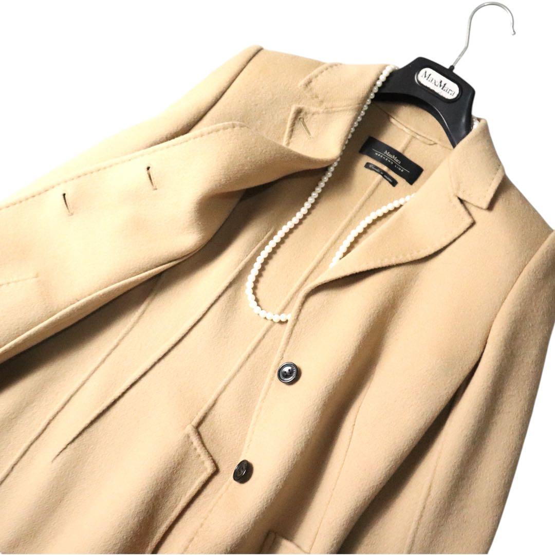 MaxMaraクチートアマーノ　ダブルフェイス　ショートコートキャメルジャケット