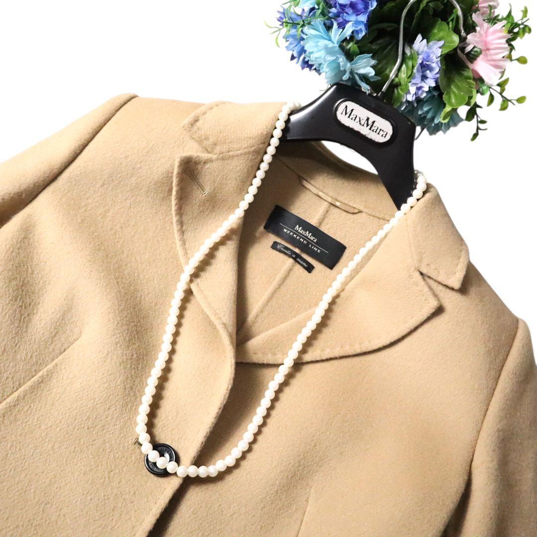 MaxMaraクチートアマーノ　ダブルフェイス　ショートコートキャメルジャケット
