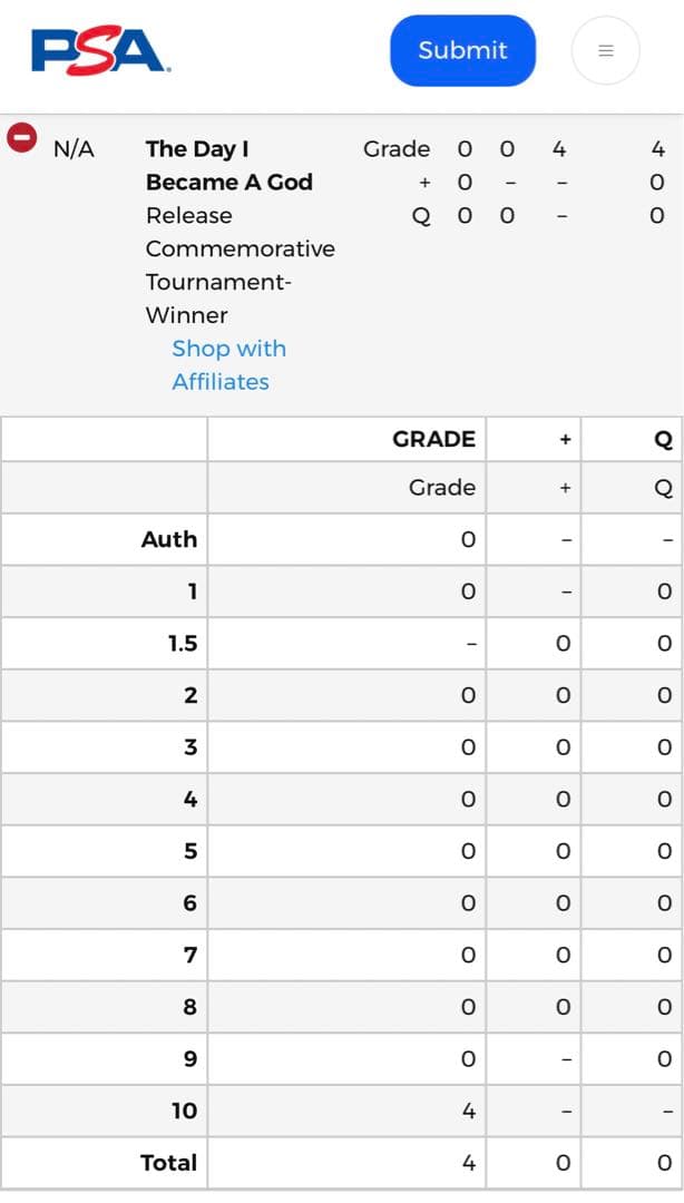 非売品 世界で4枚 PSA10 神様になった日トレカ ヴァイス ひな 佐倉綾音