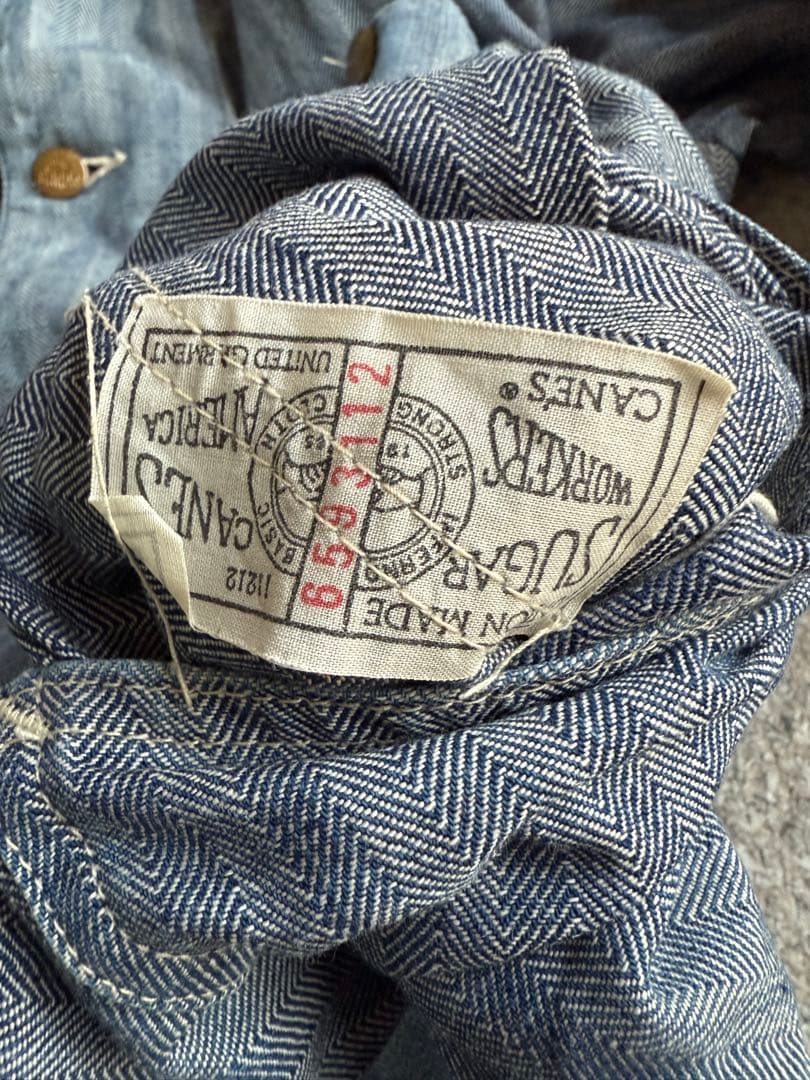 マ*ツ様 SUGARCANE シュガーケーン　カバーオール　ヘリンボーン