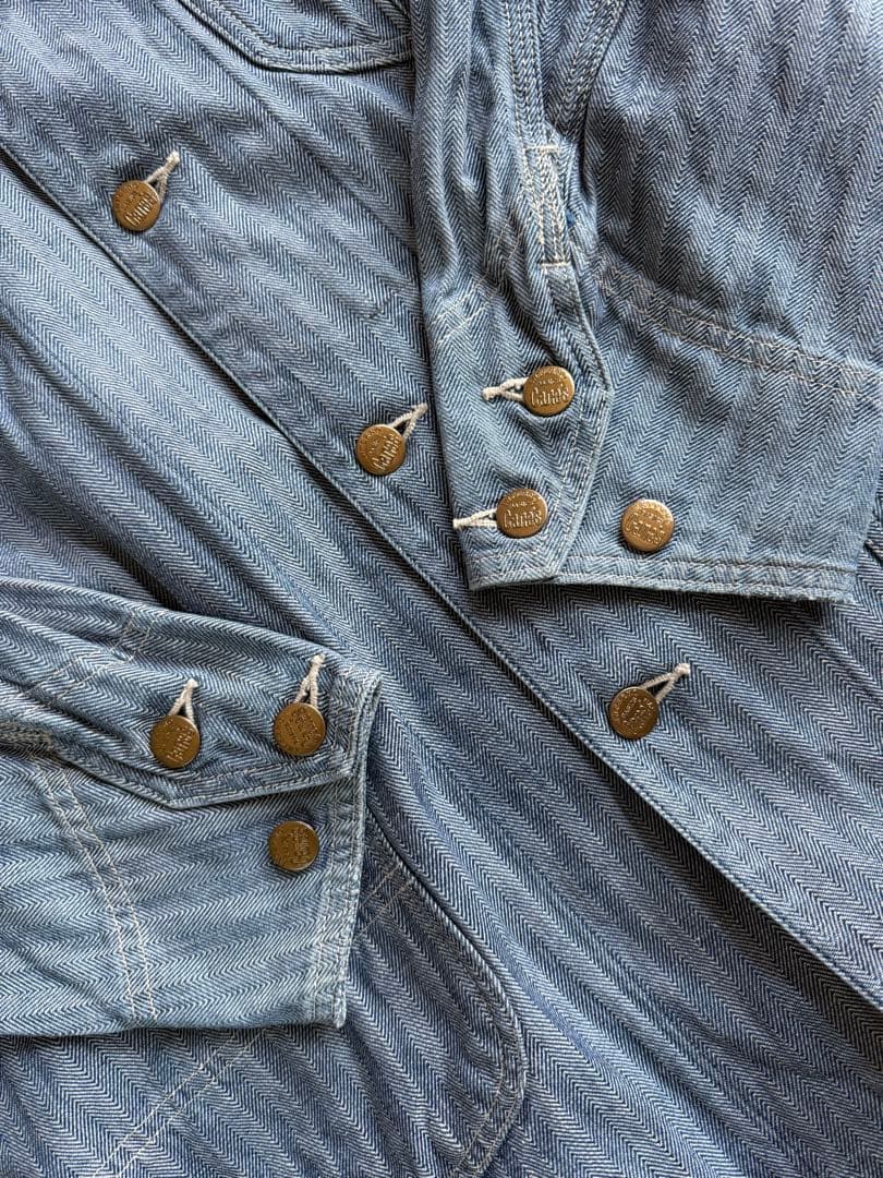 マ*ツ様 SUGARCANE シュガーケーン　カバーオール　ヘリンボーン