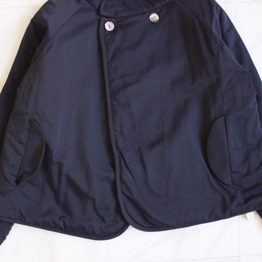 Vim 中綿ジャケット 22AW Sサイズ ネイビー シェルボタン サンダル