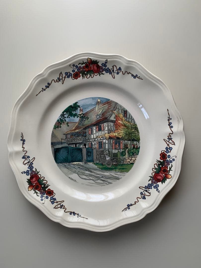 サルグミンヌ　フランスビンテージの大小3枚セット！牧歌的な絵柄が癒されます！