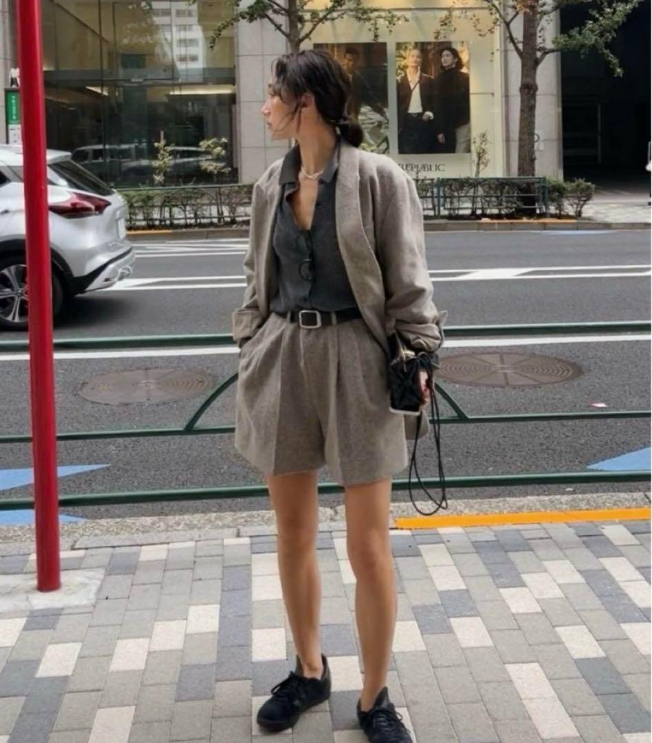 ETRE TOKYO ピークドラペルウールジャケット セットアップ