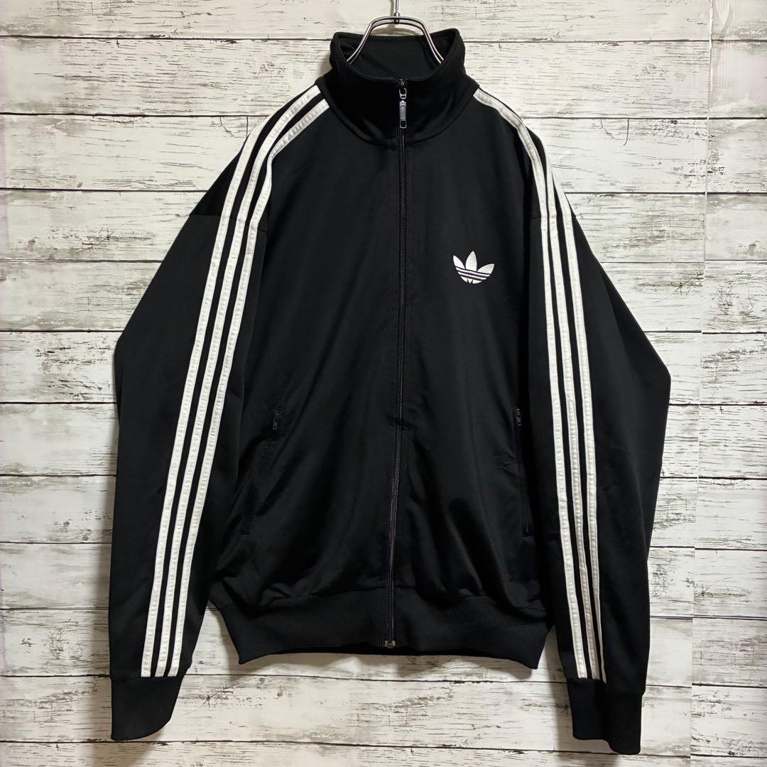 アディダス　刺繍　トレフォイルロゴ　トラックジャケット ファイヤーバード