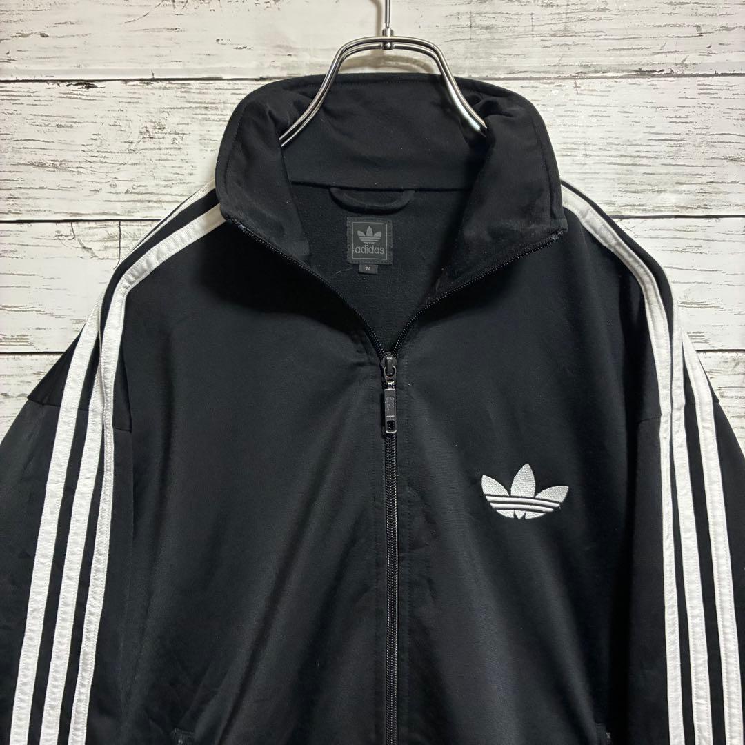 アディダス　刺繍　トレフォイルロゴ　トラックジャケット ファイヤーバード