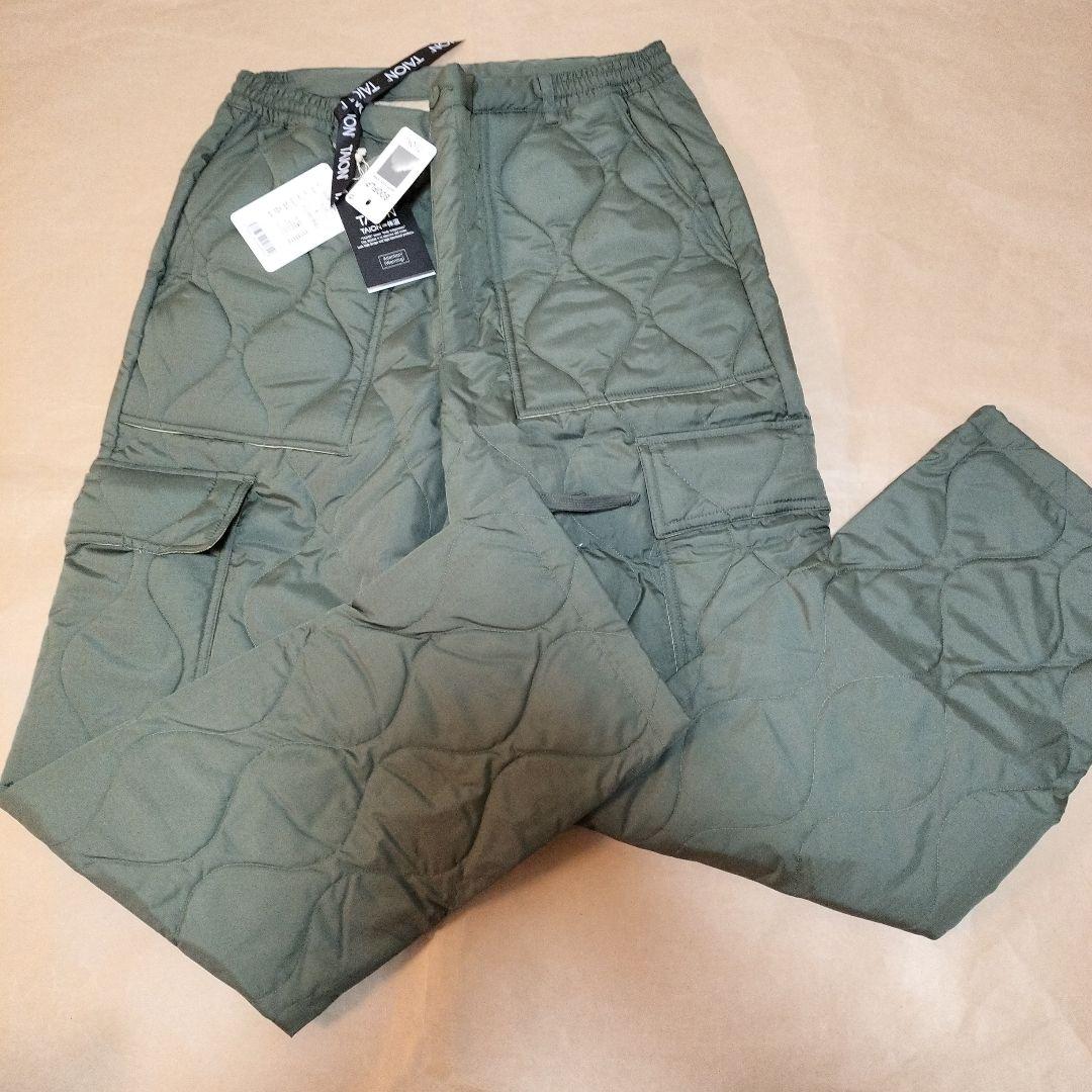 TAION　ミリタリー カーゴ ダウンパンツ オリーブ　M