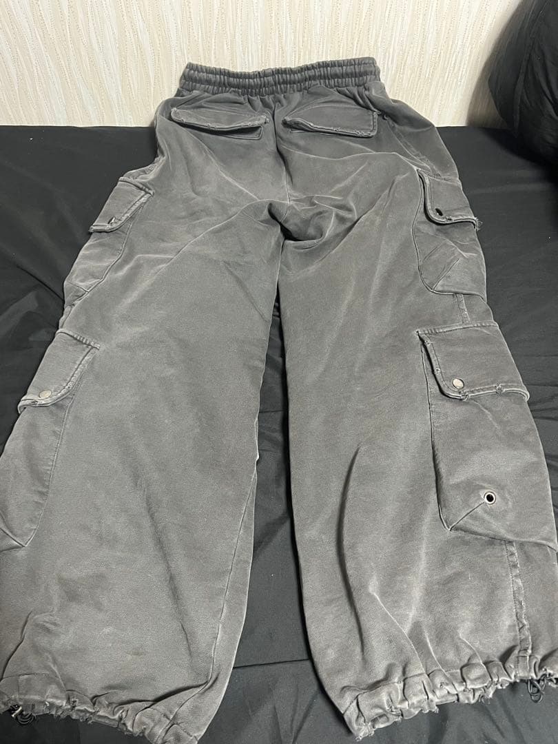 パンツ 4 pocket dirty wash sweat cargo pants