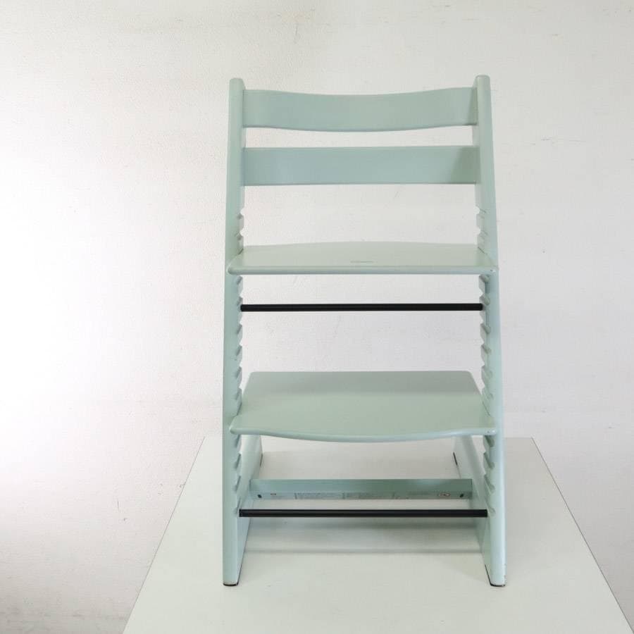 値下げ ストッケ トリップトラップチェア ミントグリーン 新型初期タイプ 穴なし