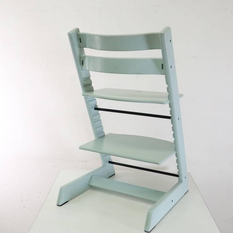 値下げ ストッケ トリップトラップチェア ミントグリーン 新型初期タイプ 穴なし