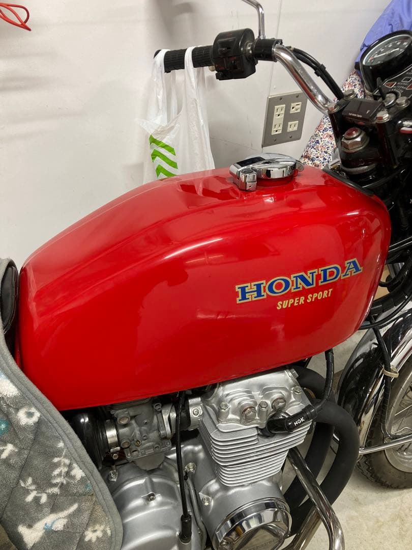 cb400f タンク レッド 美品