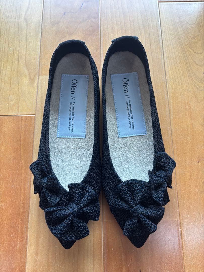 人気完売品☆新品未使用☆offen pointed-OPERNBALL 黒