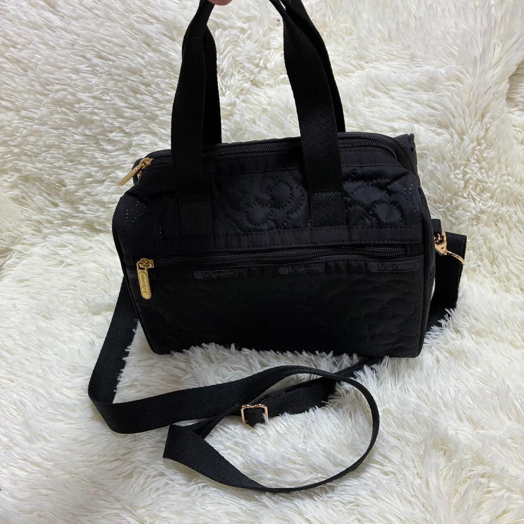 美品　レスポートサック　ブロッサムミニボストン　ハンドバック　ショルダー　黒