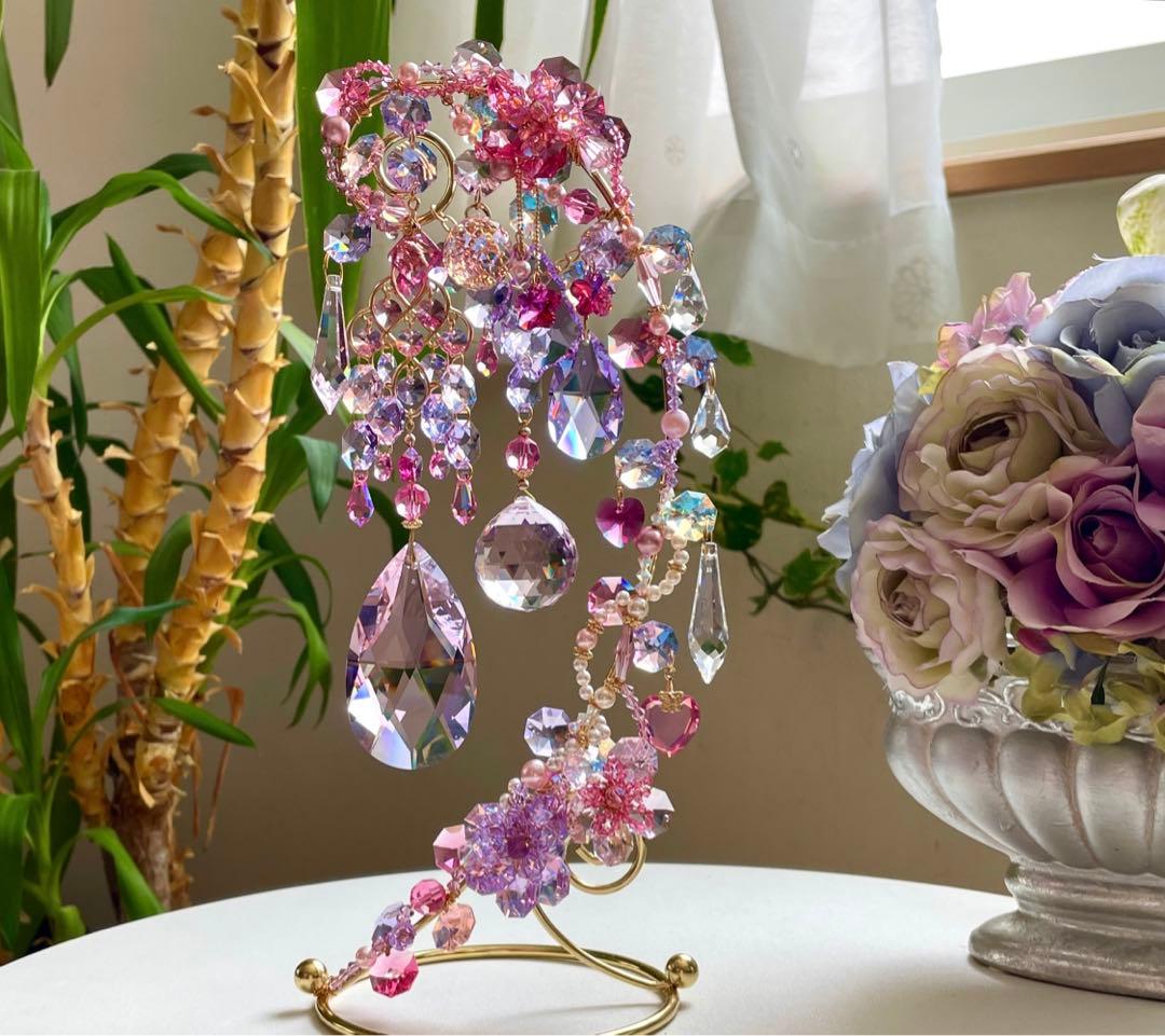 サンキャッチャー スワロフスキー ロザリン63mm