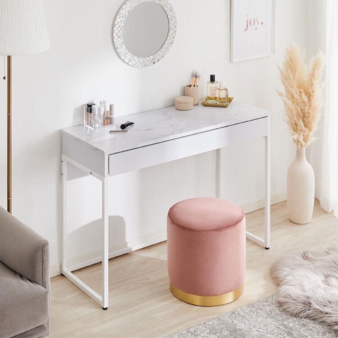 Lowya 大理石調デスク幅100cm