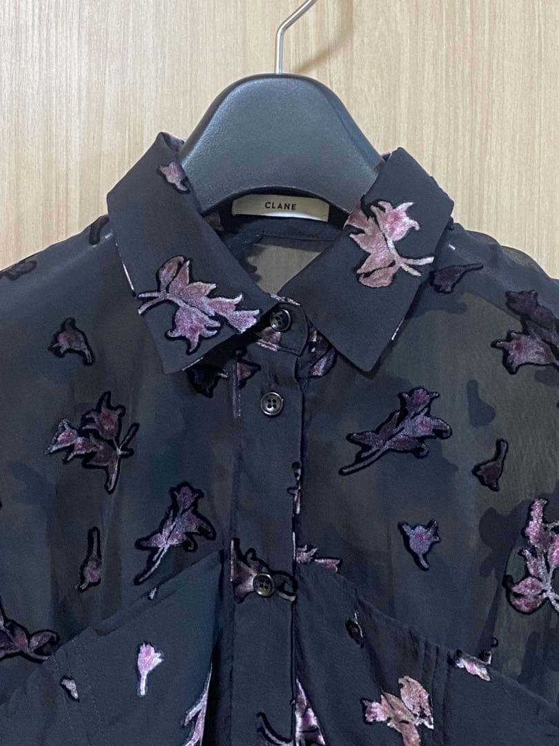 CLANE クラネ FLOWER OPAL BISTIER SHIRTS