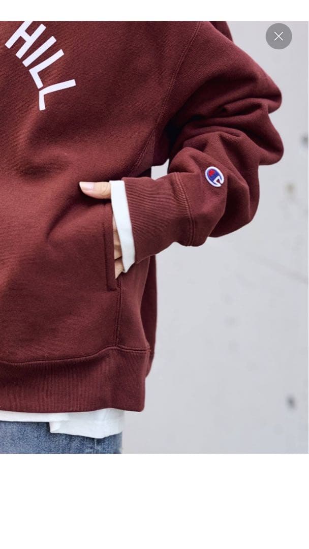 Champion’別注リバースロゴスエットポケットプルオーバー新品未使用