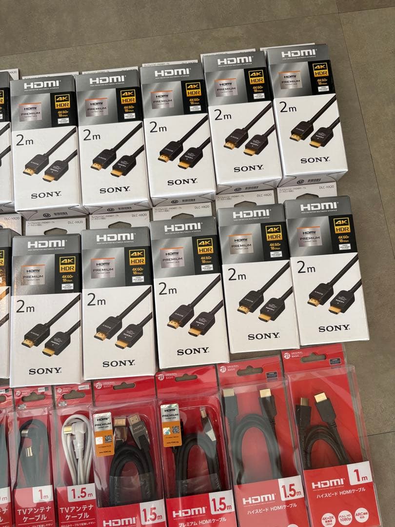 ソニー プレミアムHDMIケーブル 2.0m DLC-HX20など　まとめ売り