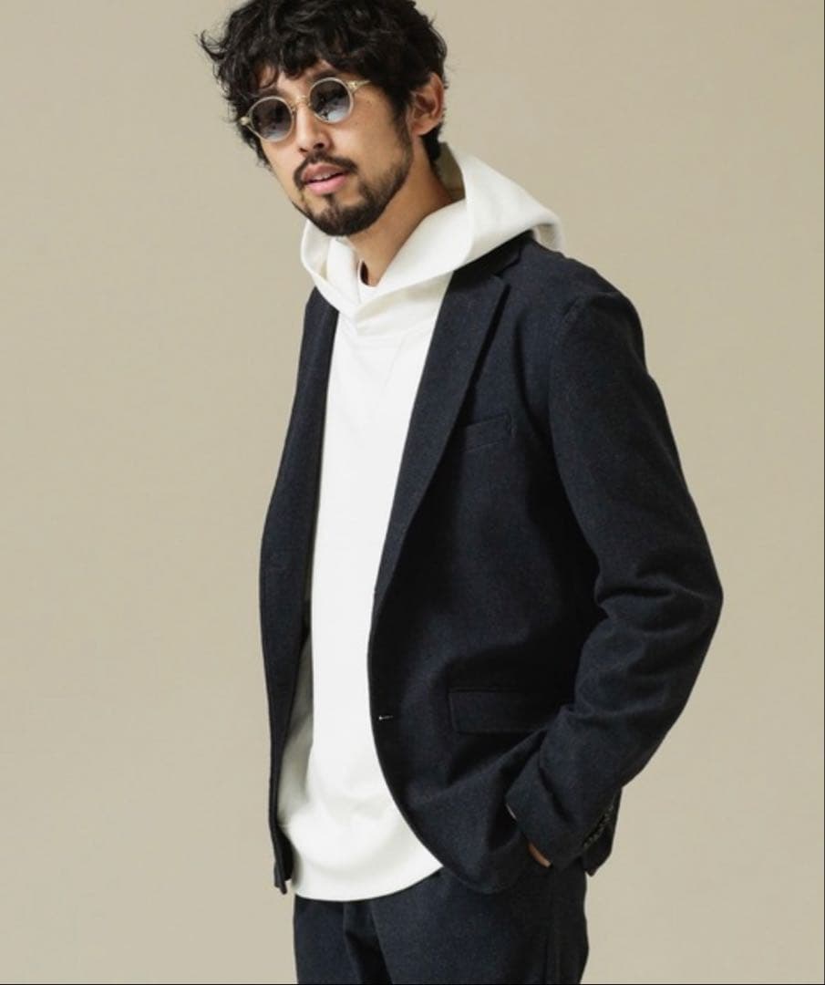 ✨極美品/ XL✨ナノユニバース トラベルスーツ ストレッチ ダークグレー