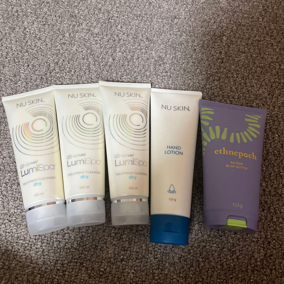 NU SKIN ルミスパ、ハンドローション、ボディバターの5本セット