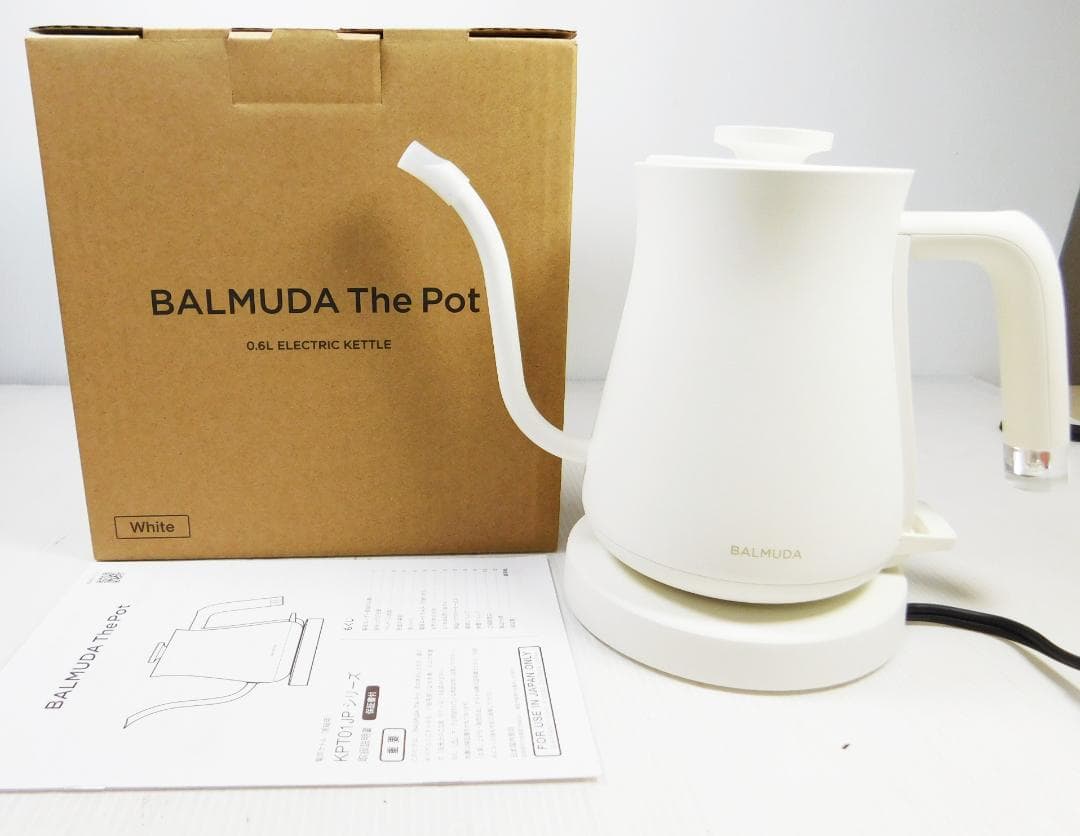 BALMUDA バルミューダ KPT01JP The Pot 電気ケトル 白