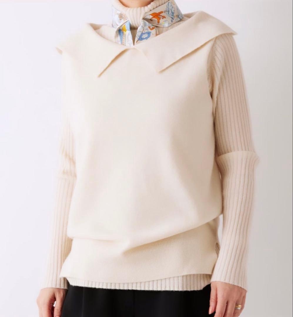 【新品未開封】cccmalie シーマリー　カラーベスト　エクリュ