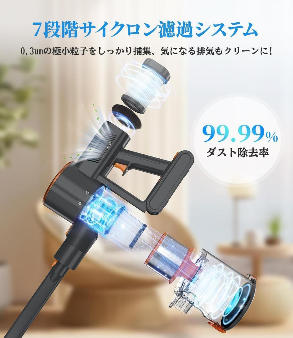 ★値下げ★本日限定★掃除機 コードレス45000pa強力吸引 60分連続稼働
